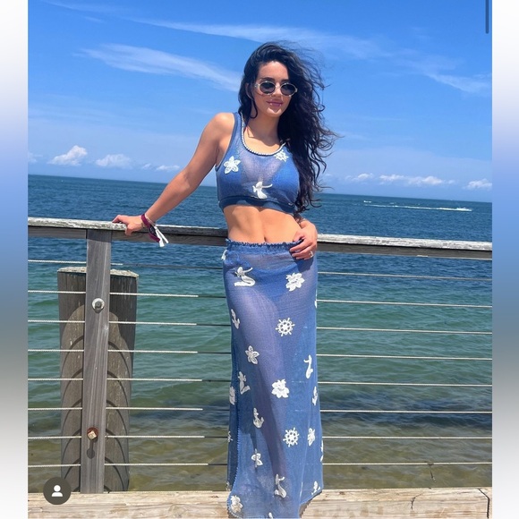 Agua Bendita Cyprus Skirt in Multicolor - Picture 5 of 5